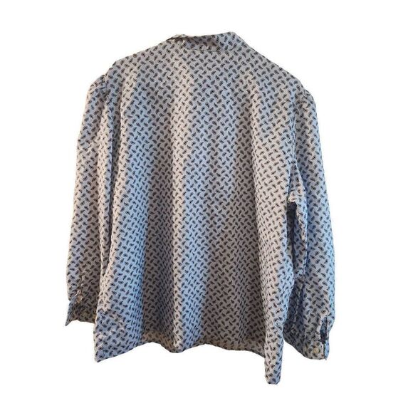 Crest careers XXL button up long sleeve polyester top - Picture 4 of 8